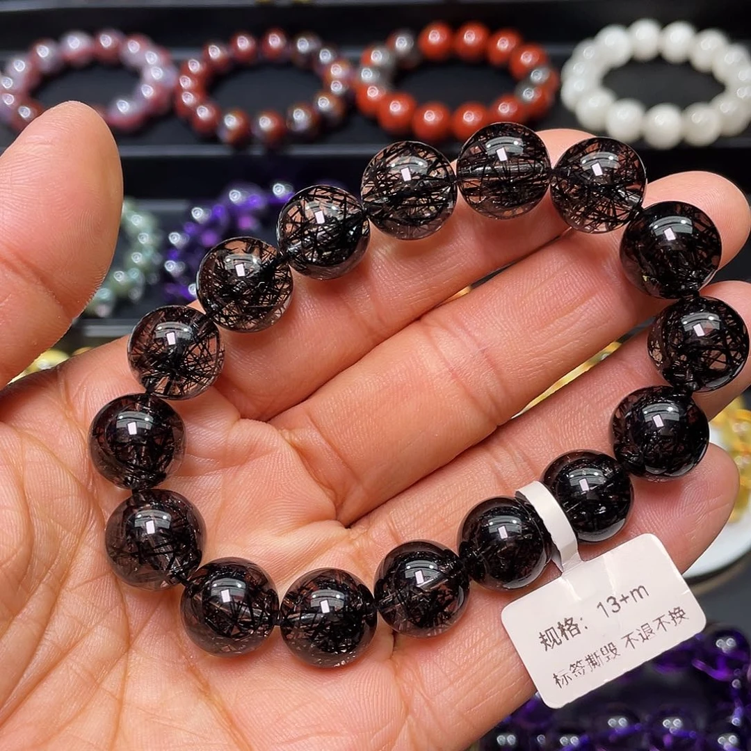 未镶嵌手链水晶毕业级黑发晶