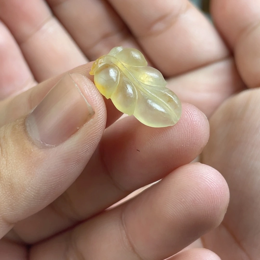 定制翡翠未镶嵌叶子