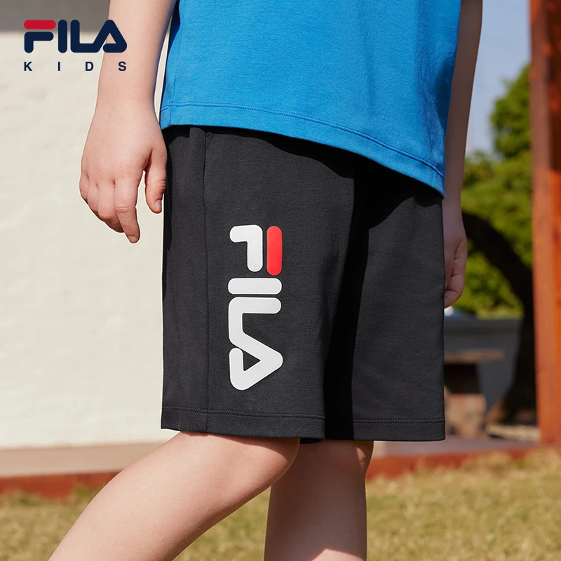 【抑菌消臭】FILA斐乐儿童艺术联名男女通码五分运动裤K52B521601P
