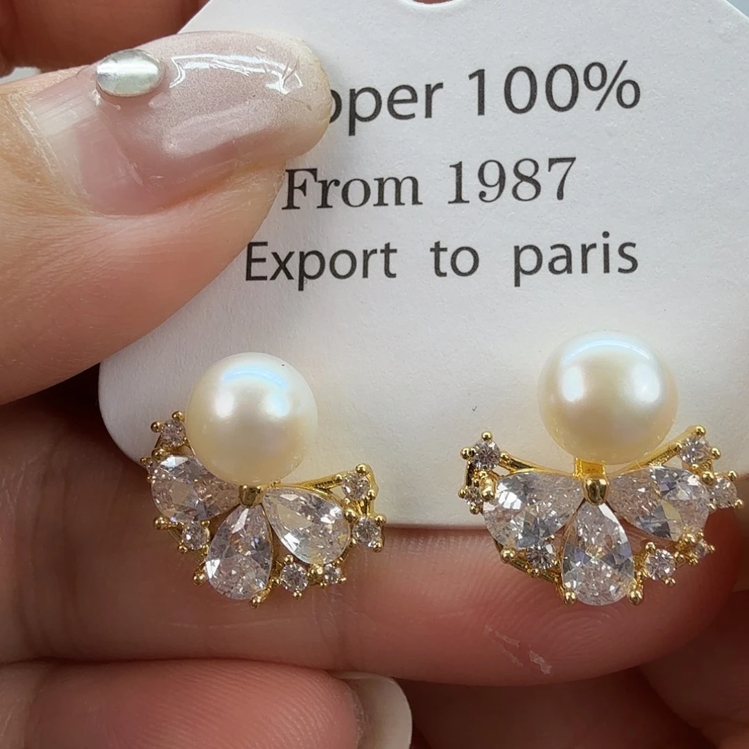 未镶嵌淡水珍珠耳饰