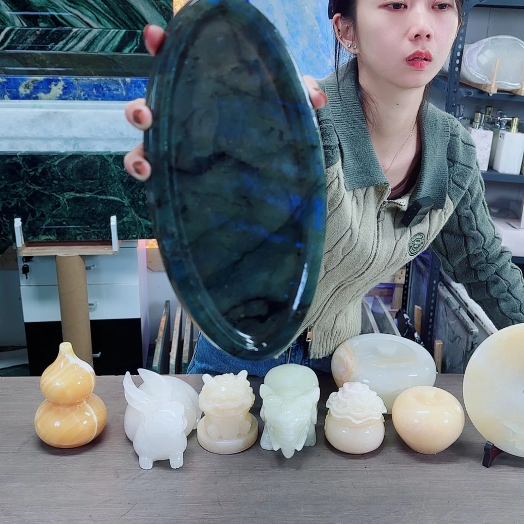 大理石-*蓝翡翠小托盘