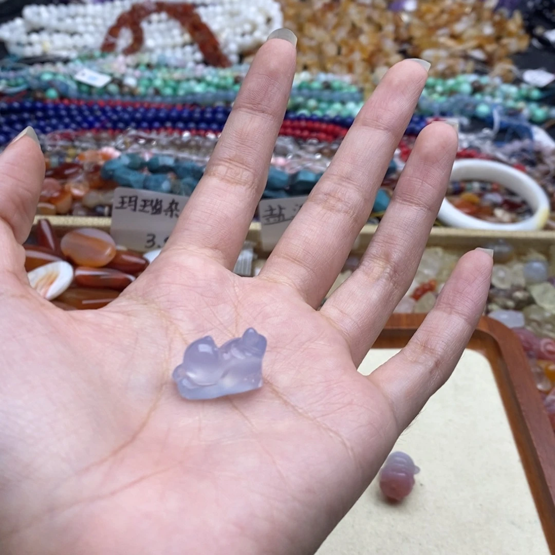 爆***天玛瑙/玉髓未镶嵌珠宝半成品B419