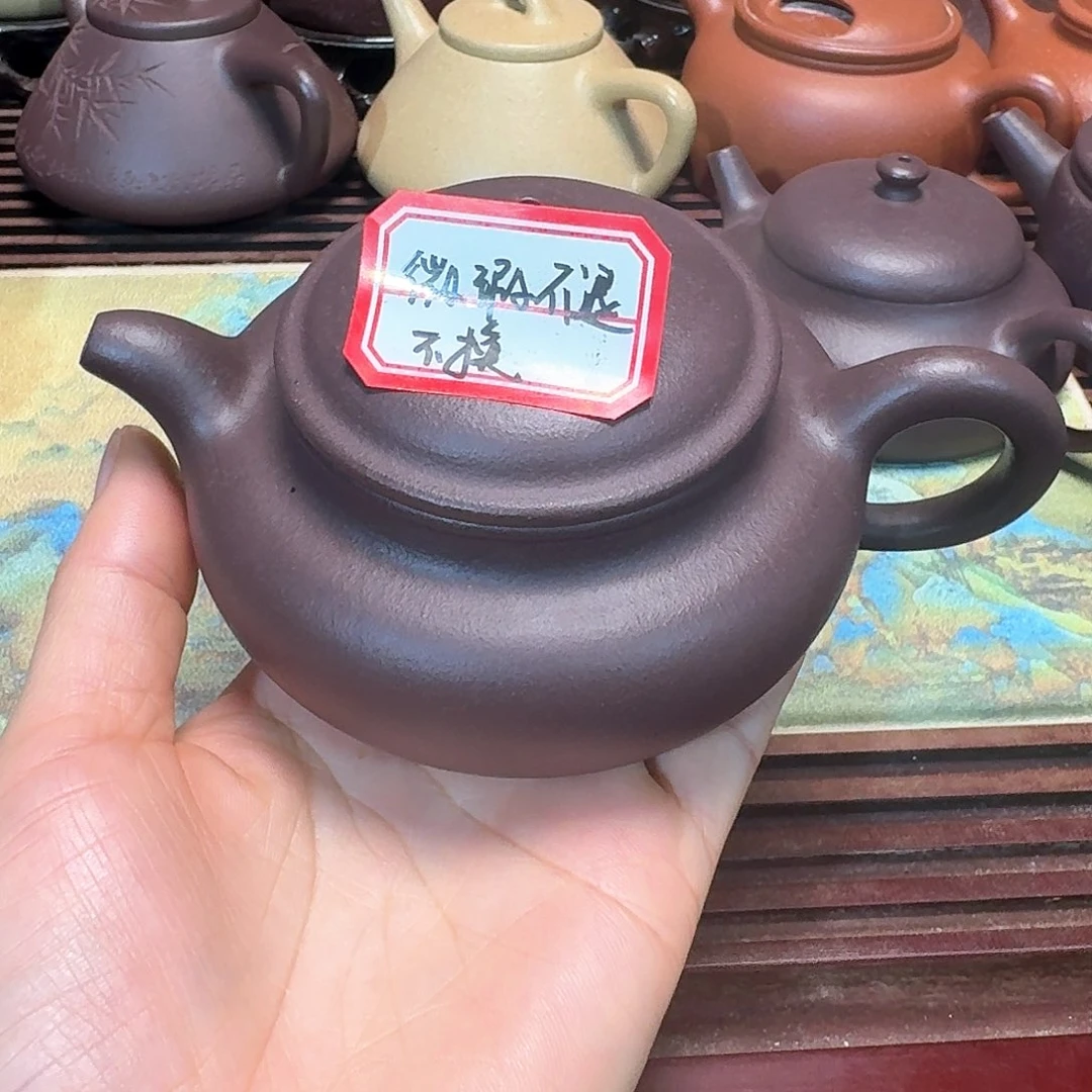 紫砂茶壶天青泥半手工微暇