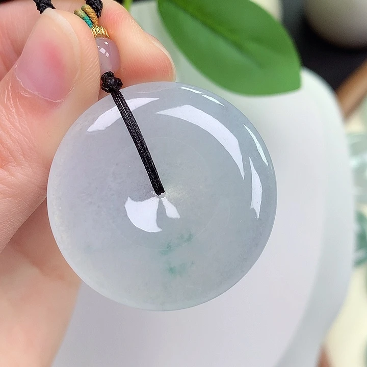 颈饰未镶嵌翡翠平安扣 36.1-5.8mm