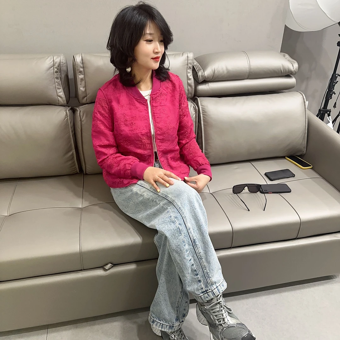 2025夏季新款提花防晒服深圳高端定制女士外套短款外套女