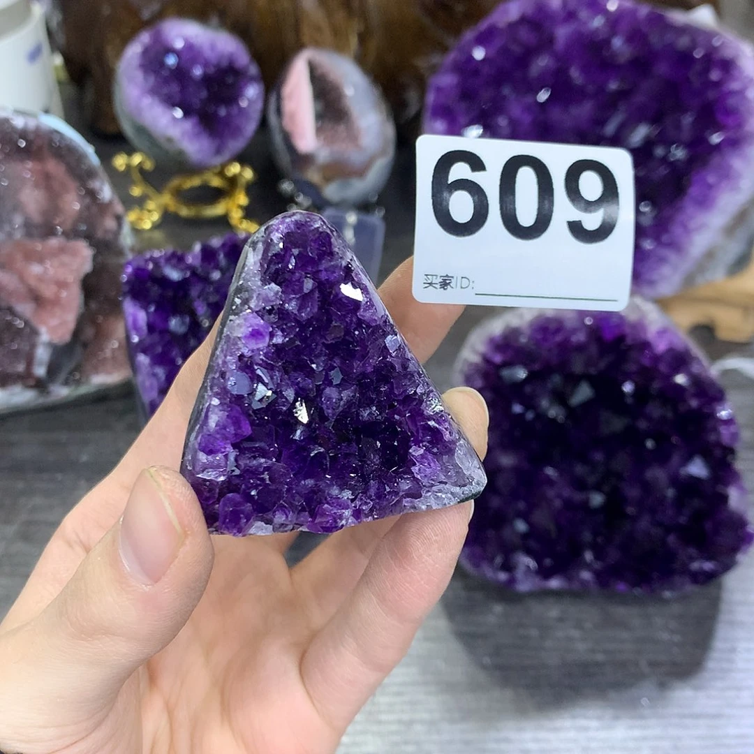 紫晶珠宝半成品未镶嵌609