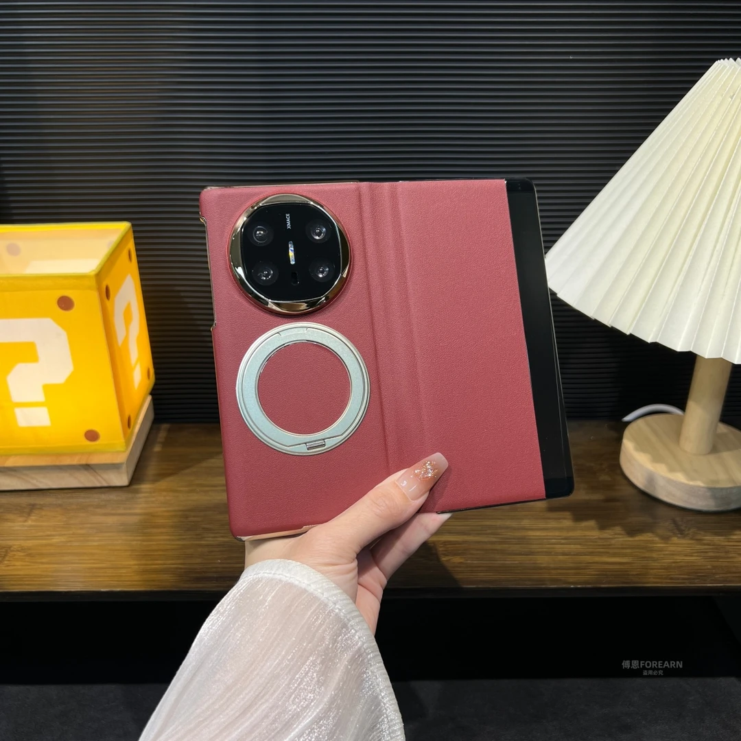 适用于华为matex6手机壳x6折叠屏侧中轴翻盖保护套支架全包防摔款