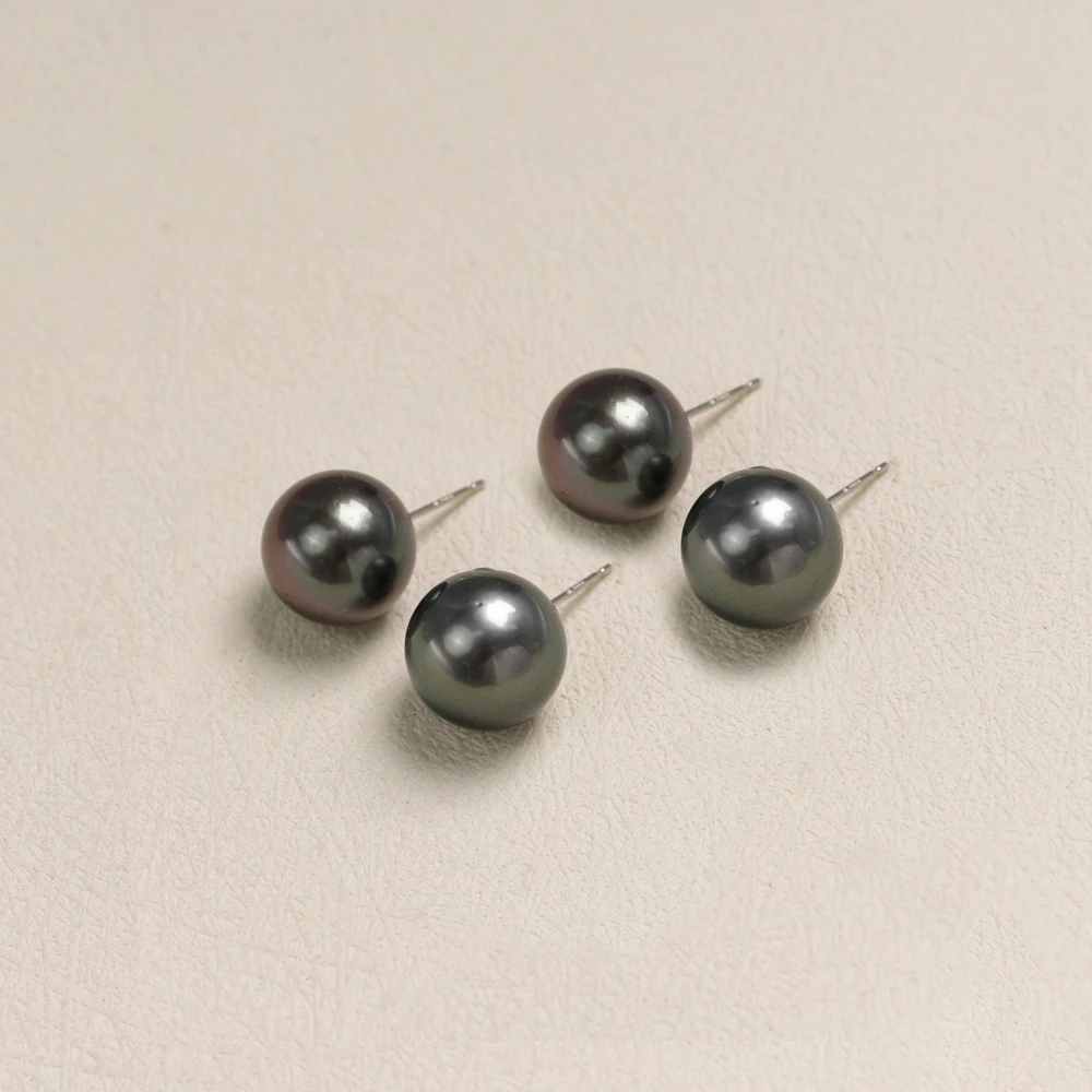 【叭哒不惑】多样性发一 PT900 12-13mm大溪地海水珍珠耳钉