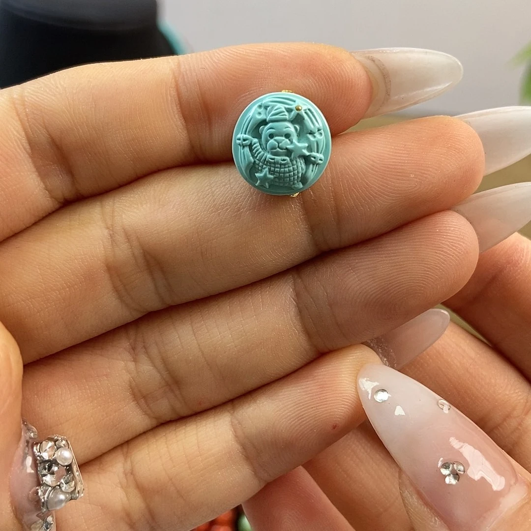 未镶嵌绿松石珠宝奇石