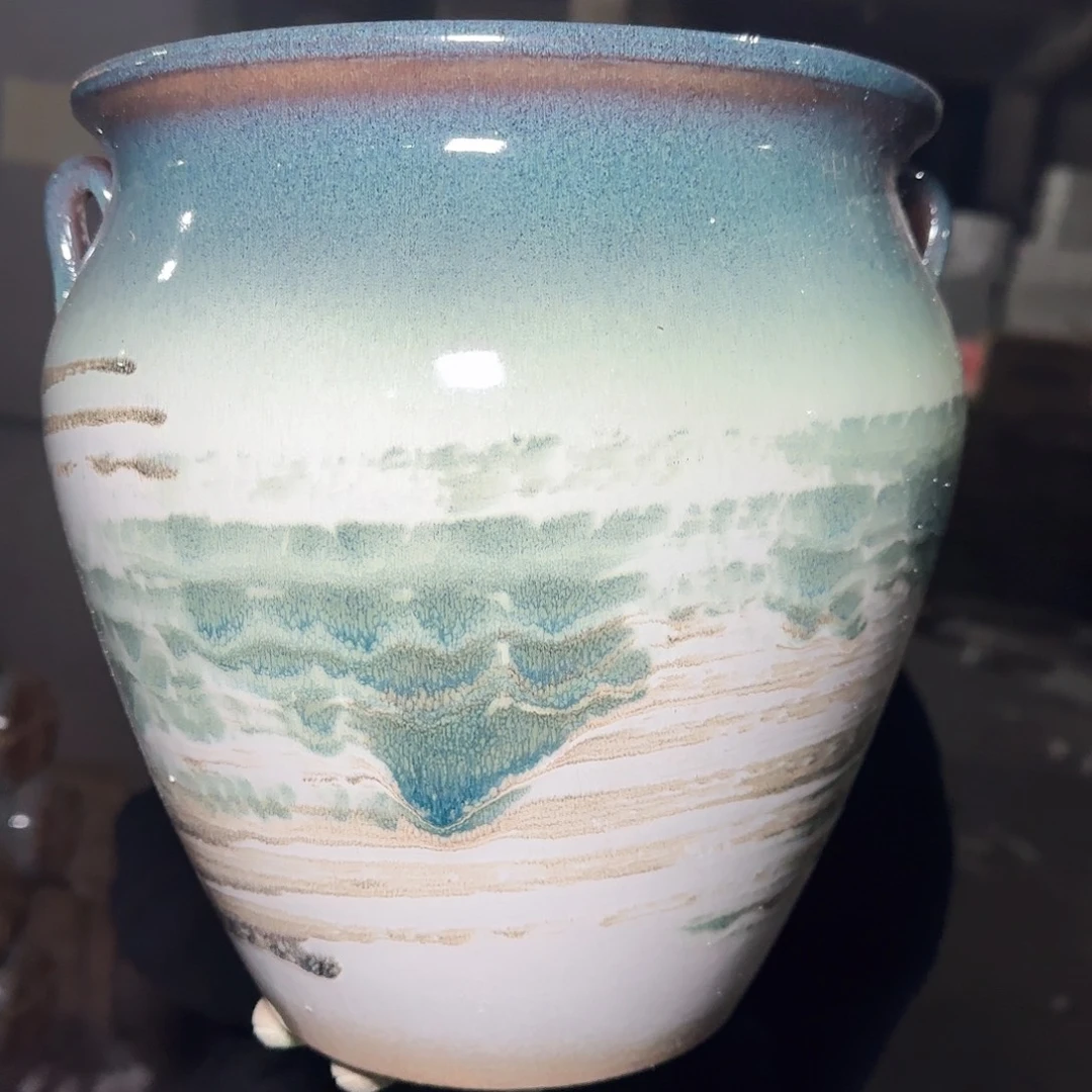 紫砂花盆高26口24