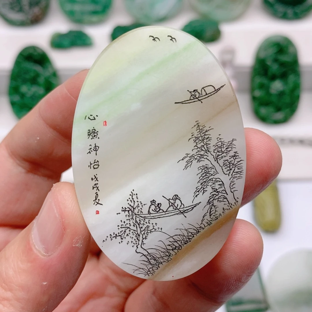 独山玉颈饰未镶嵌L*T