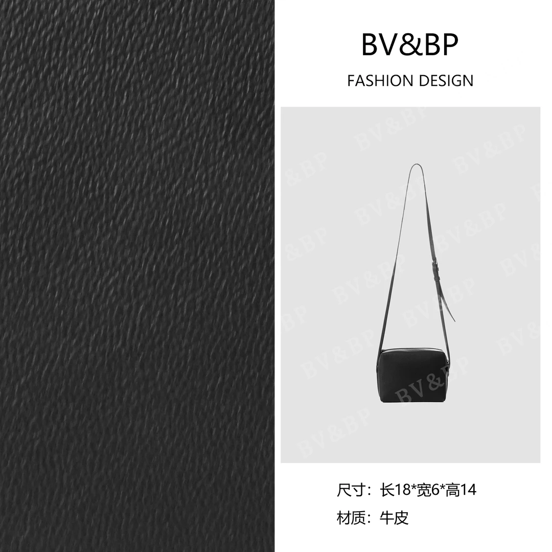 BV&BP· 原创设计 真皮高定手提单肩包  BV250341-黑色