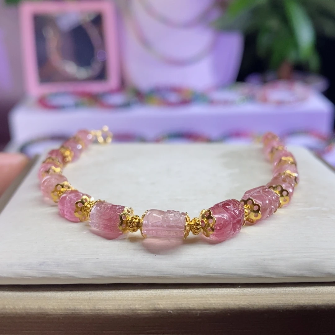 碧玺手链未镶嵌貔貅