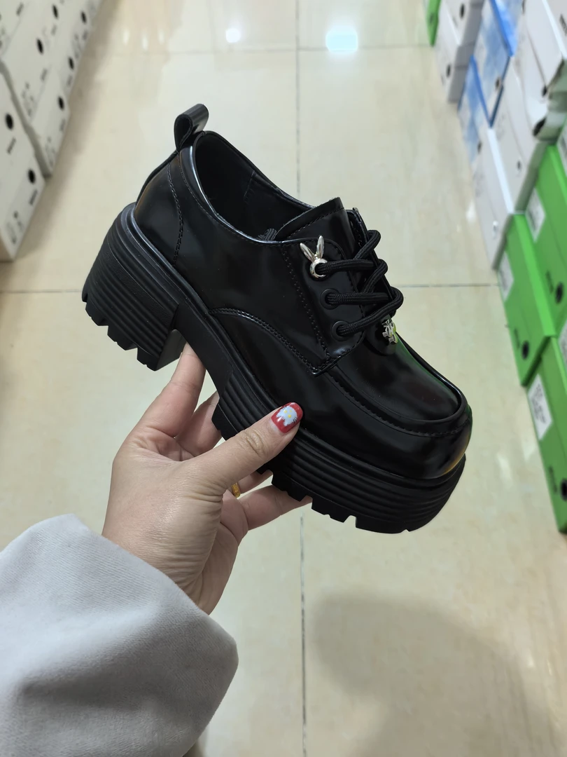 诗涵家 真皮厚底轻底乐福鞋2323-5