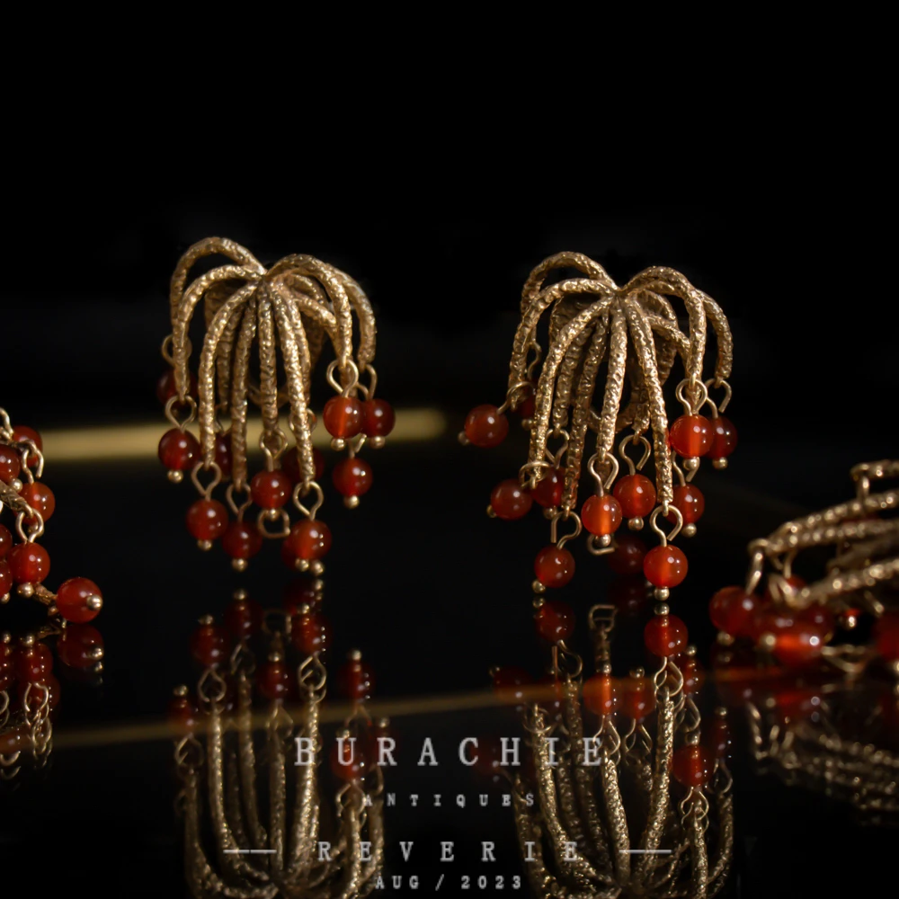 铜合金仿水晶耳饰 【1031】周年珍藏英｜经典原标克拉款CrownFrett