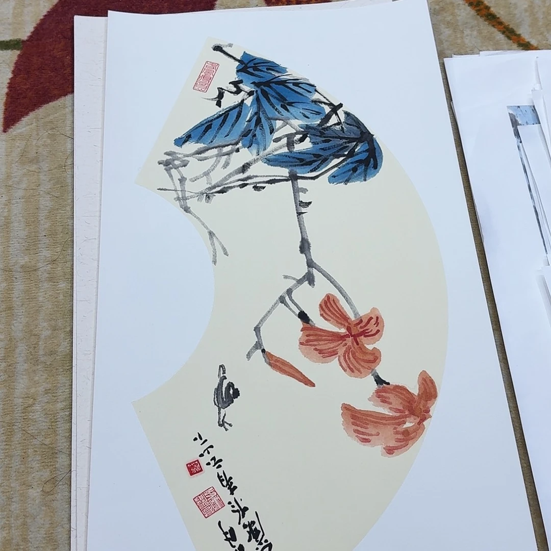 国画小尺幅卡纸哈哈