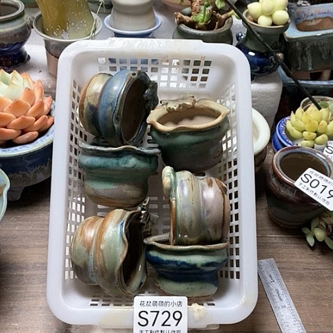 紫砂花盆729微瑕品口径5.5左右