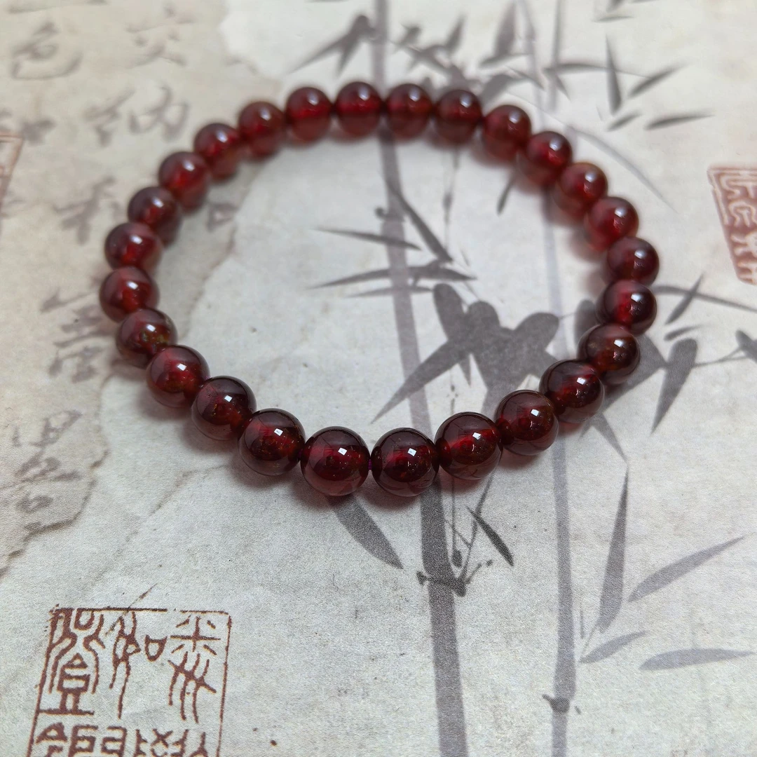 【蜜语】原矿天然 石榴石单圈