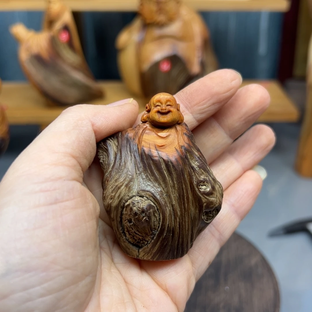 用***9木崖柏木摆件手把件，