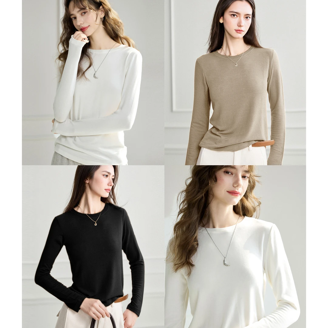 【叠穿刚需】定制羊毛纱女装T恤FX4TX1667-A