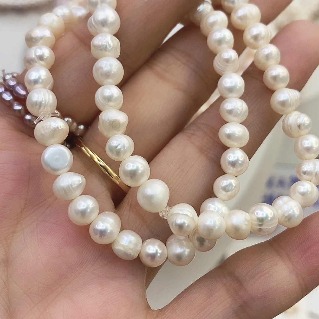 钛钢颈饰淡水珍珠