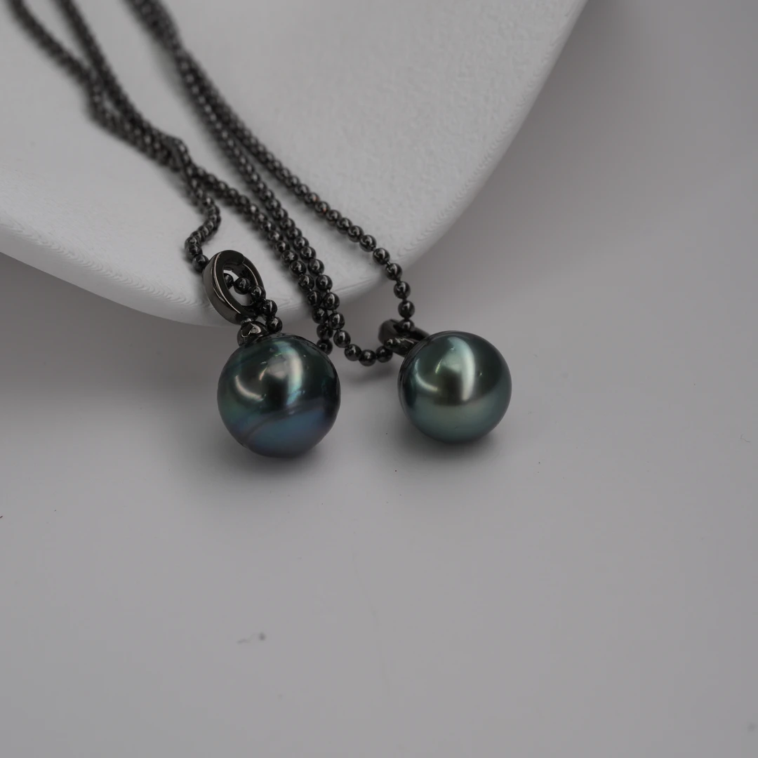 【LNDI焕霆】海水大溪地黑珍珠吊坠 S925银万能扣/多样性发货发一