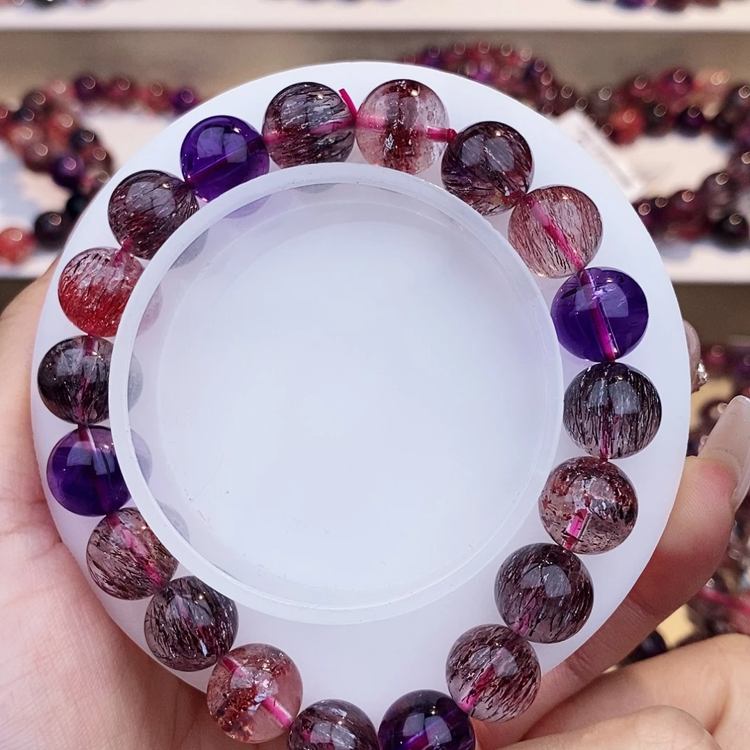 水晶手链未镶嵌黑加仑超七10+