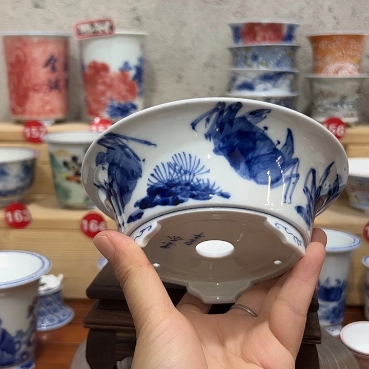 摆件墨奈手绘内口12.2高度.5.2左右