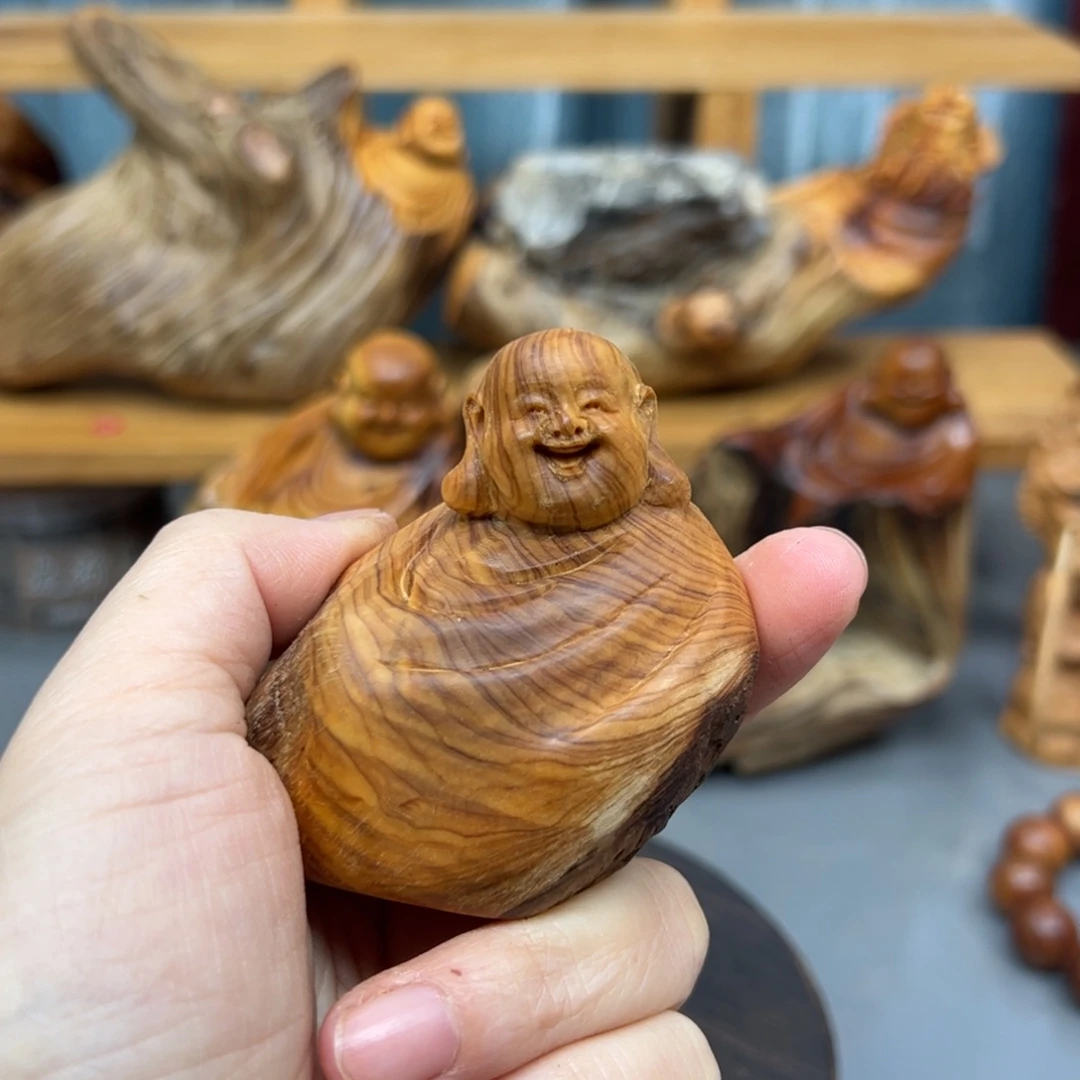 大***东柏木崖柏木摆件手把件，