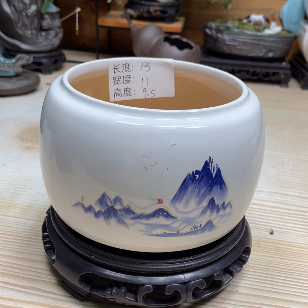 瓷片陶瓷花盆陶瓷艺术