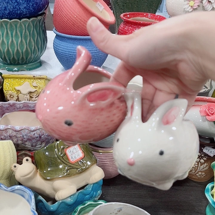 多肉陶瓷花盆满10元包邮