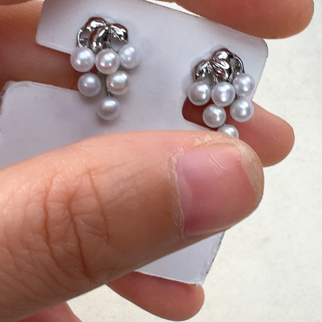 淡水珍珠耳饰未镶嵌