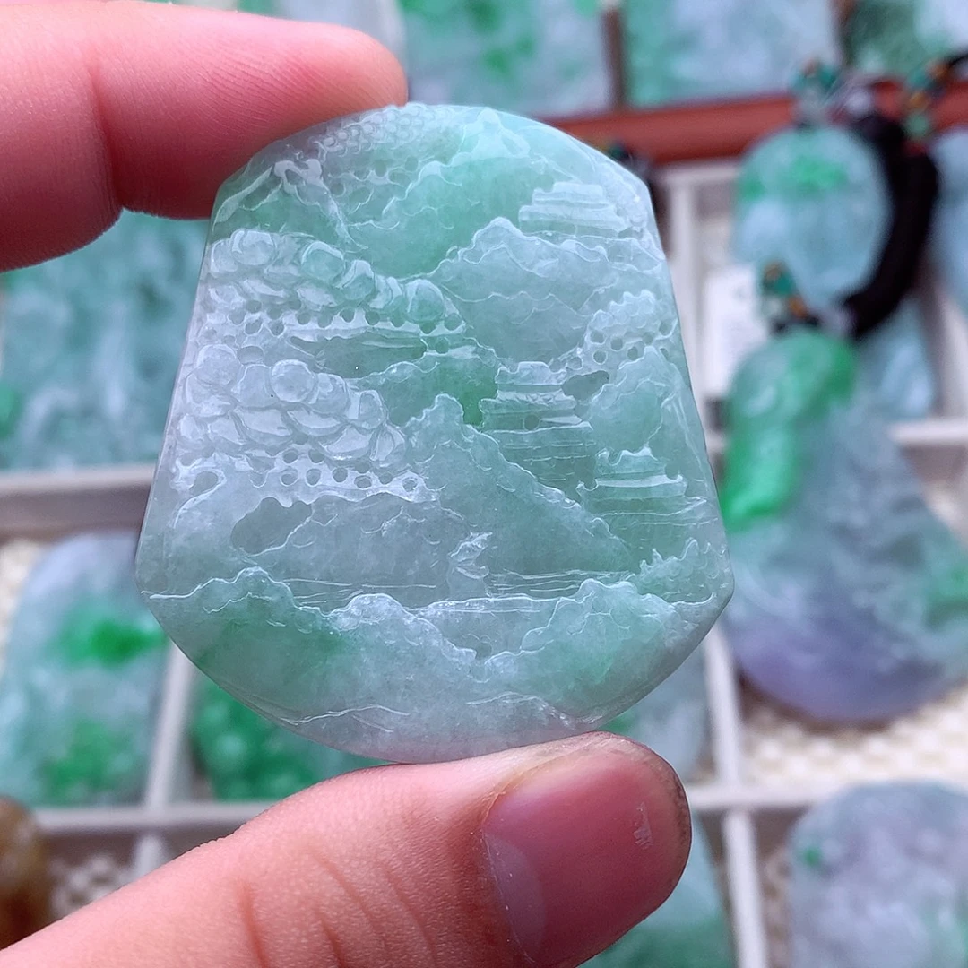 翡翠未镶嵌吊坠(不含链)