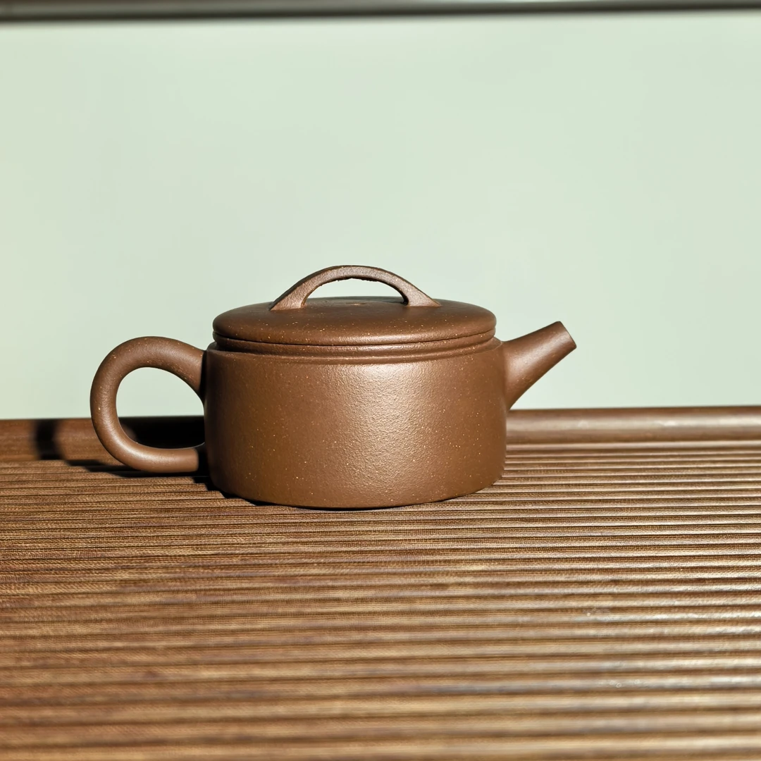 黄龙山原矿紫泥汉瓦壶，半手工180cc