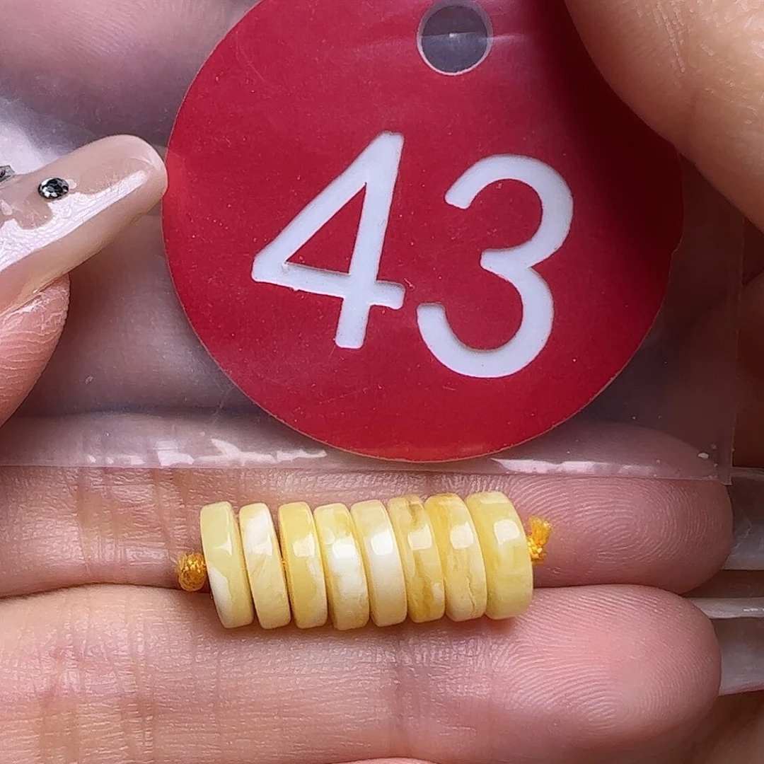 蜜蜡未镶嵌珠宝奇石8mm精工隔片