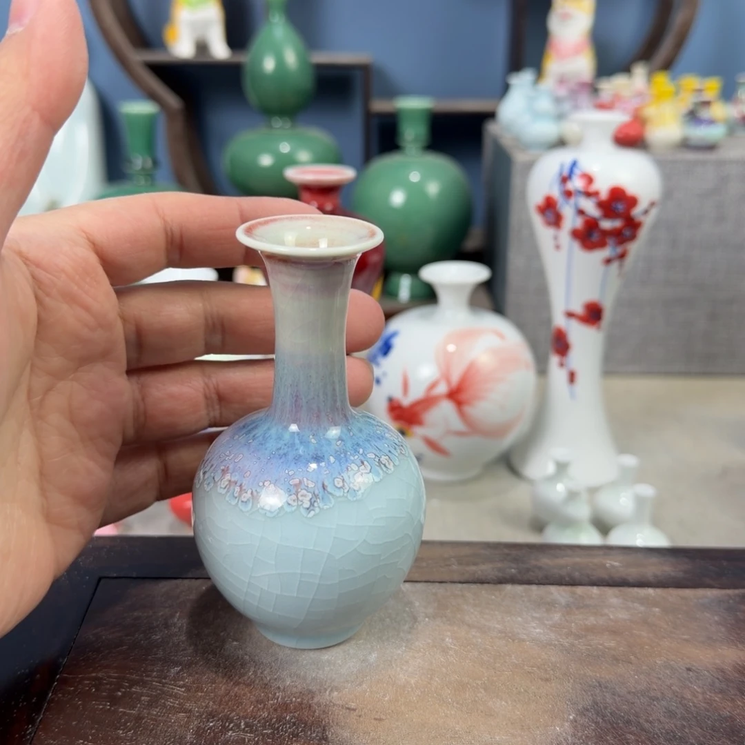 陶瓷手工小花器摆件