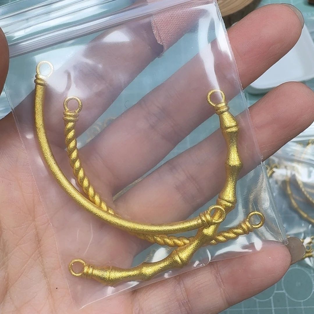 素***）钛钢合金金色半环