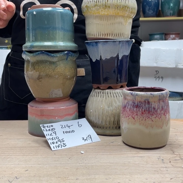 紫砂花盆多肉花盆微瑕6