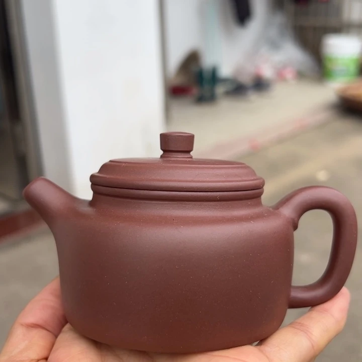 紫砂茶壶紫泥德中200cc