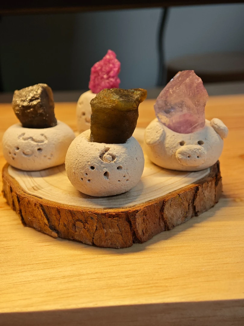 【福利款】水晶小豆丁 小鼻噶 桌面小摆件  默认微瑕 不退不换