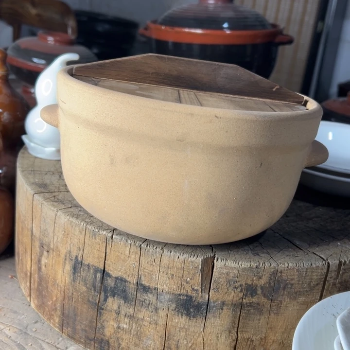 库存尾货复古土陶锅一套口径21