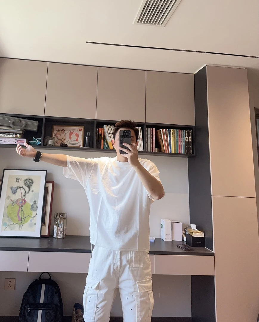 夏季超薄短袖天丝羊毛混纺宽松透气凉爽时尚蝙蝠袖1060