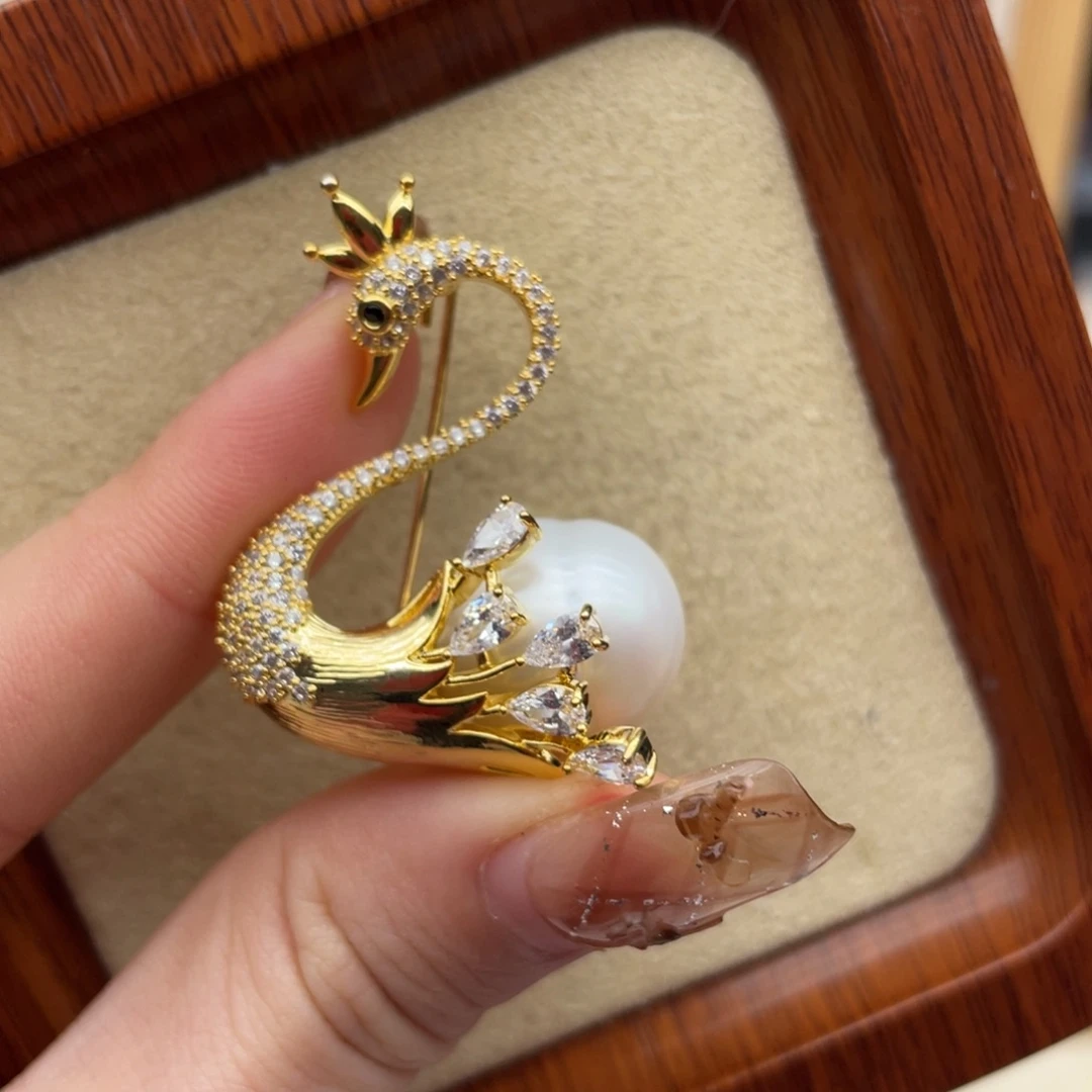 海水珍珠未镶嵌胸饰C6