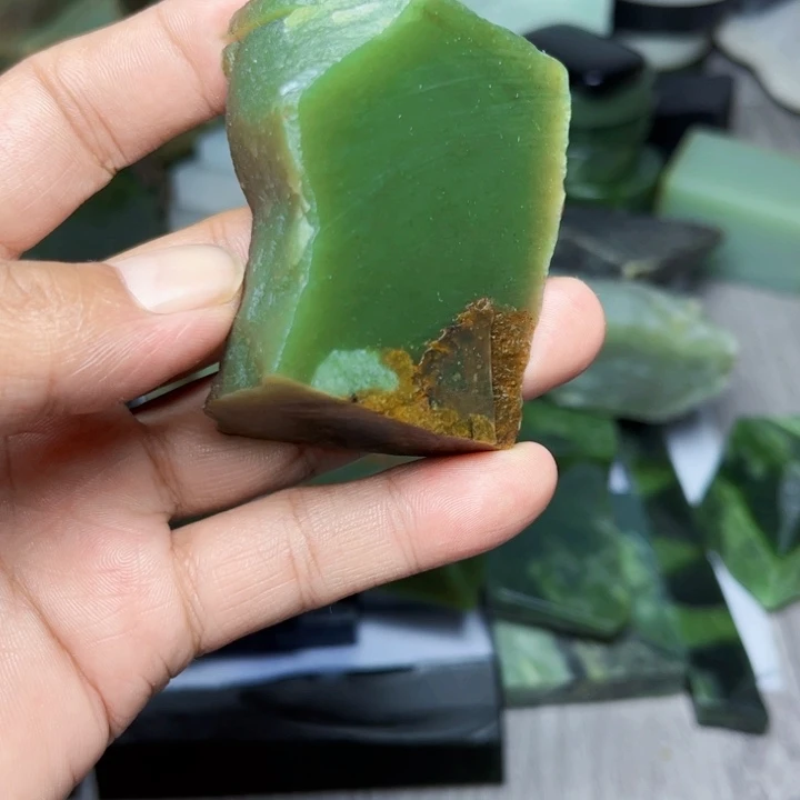 未镶嵌和田玉珠宝半成品A****下
