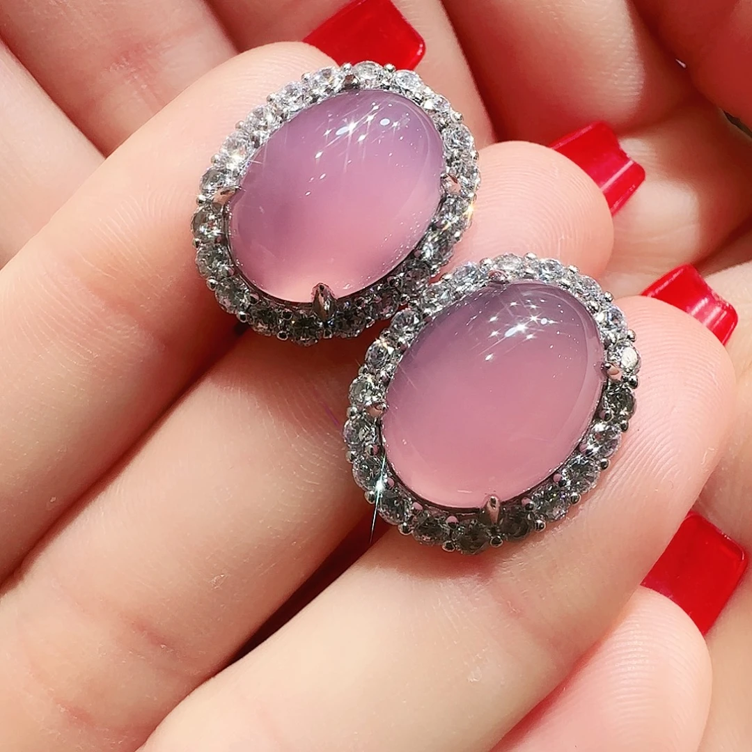 玛瑙/玉髓未镶嵌耳坠