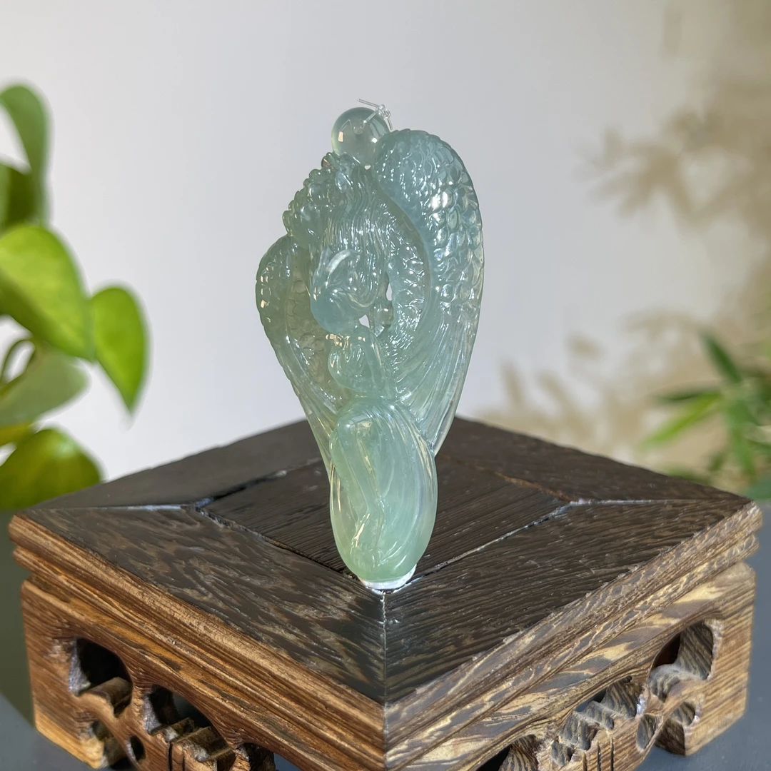 JTA19-142  天然缅甸A货翡翠 天使