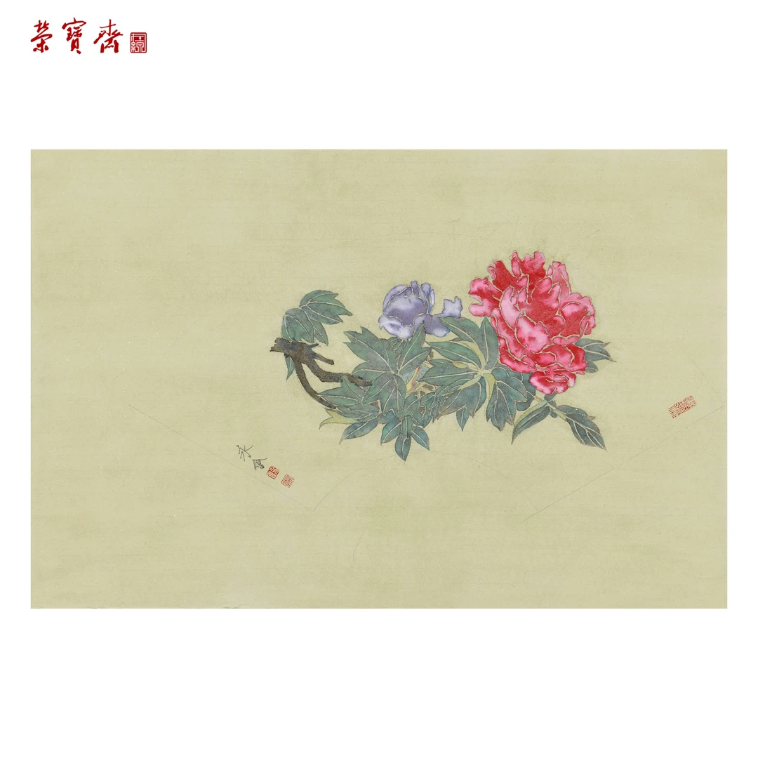 -12（F37086）《花卉系列》书画 纸本 58*21cm