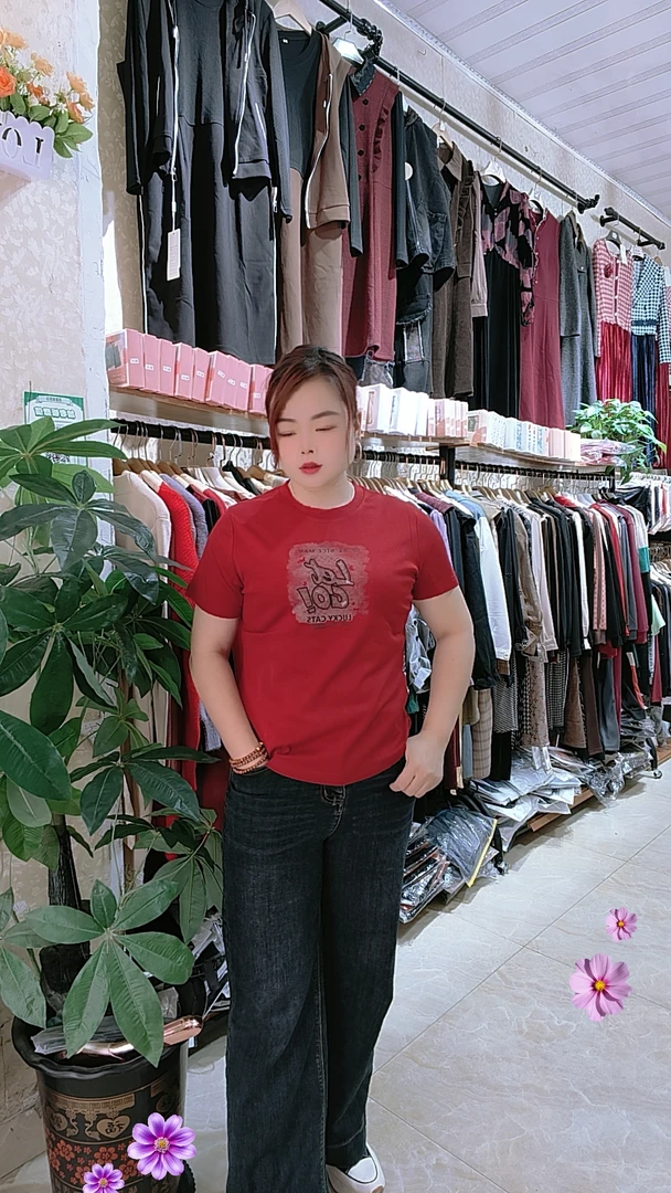 圆领短袖T恤常规款女士夏季百搭修身