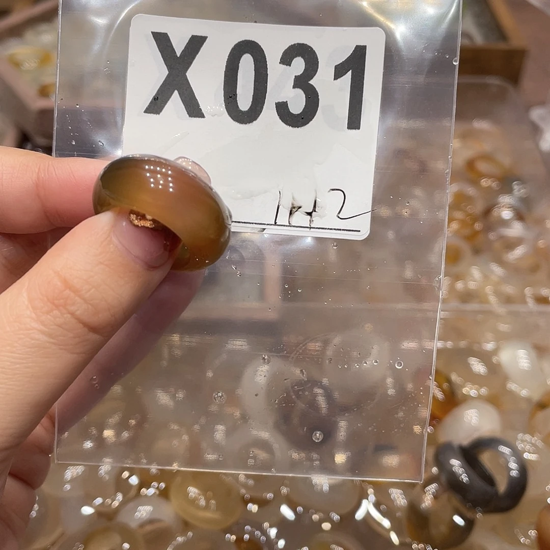 玛瑙/玉髓未镶嵌戒指031