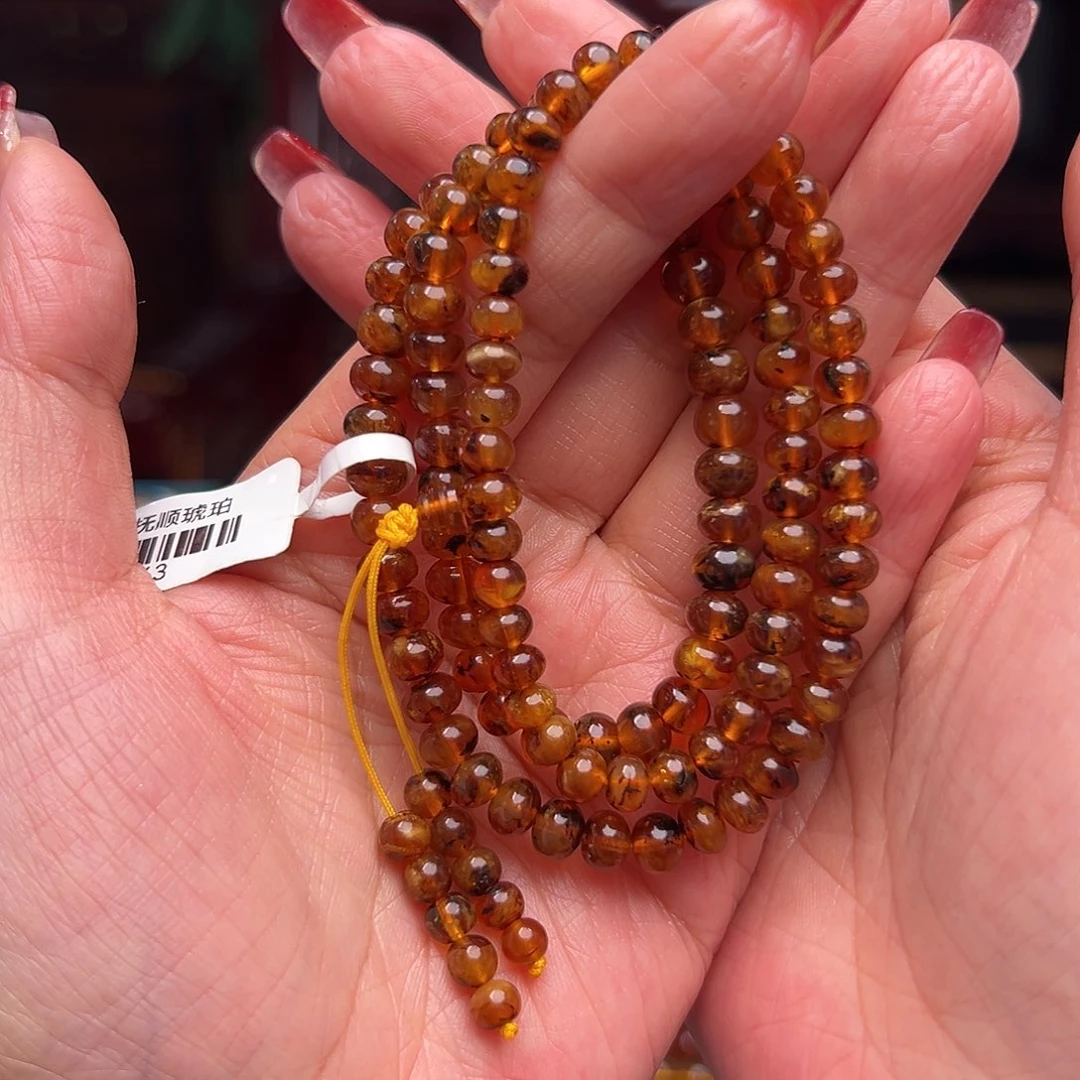 琥珀裸石未镶嵌抚顺琥珀20063，6